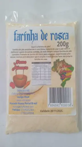[TIPS] Farinha de Rosca Nosso Alimento - caixa 20x200g